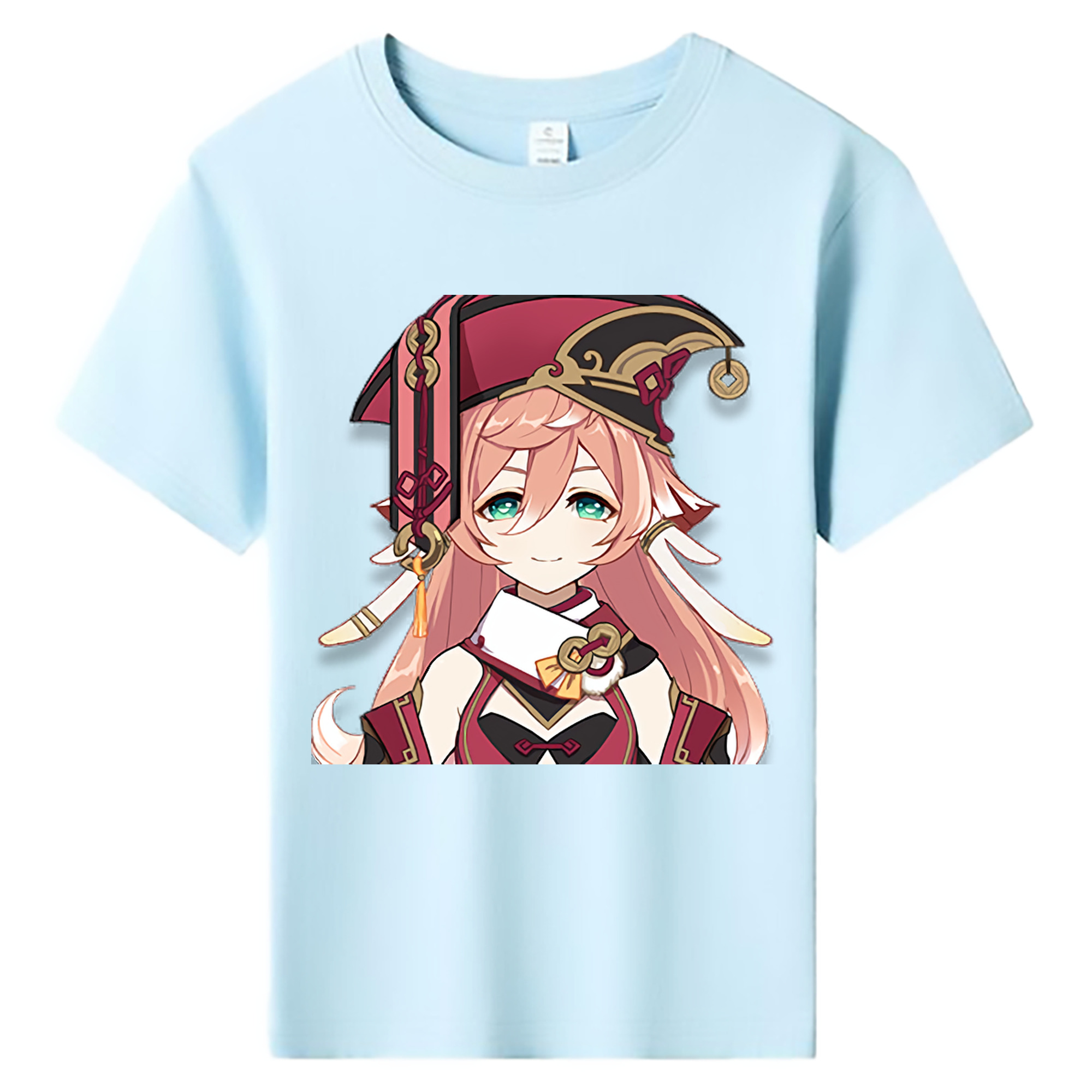 げんし神 ヤンフェイ genshin Yanfei 綿100％キッズTシャツ（フロントプリント）